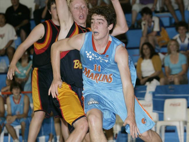 Basketball: Cairns Marlins' state classics under-16 boys final against Brisbane Capitals played at Bendigo Bank Basketball Centre. Marlins no 11 Jason Osborne