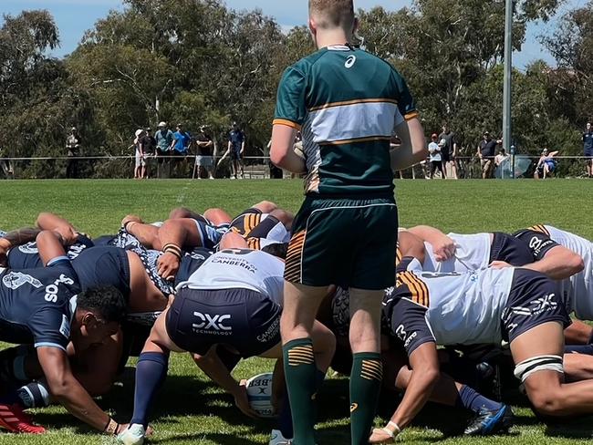 Action in the Waratahs A v Brumbies Runners match in Canberra. Pictures: Waratahs Media