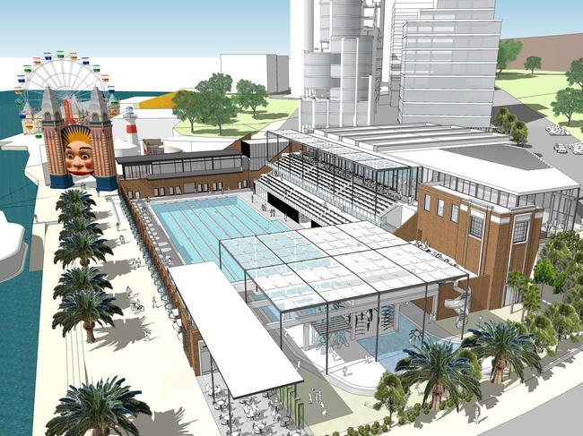 Artist’s impression of the upgraded North Sydney Olympic Pool.