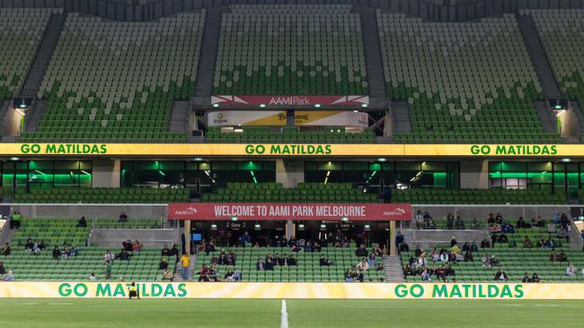 AAMI Park doesn’t have the capacity required to host a World Cup game. Picture: Diego Fedele