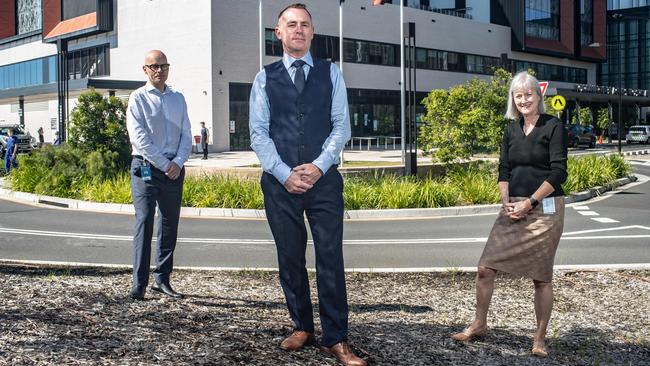 Chief operating officer, Paul Darcy, Director of Medical Services, Peter Thomas, Director of Nursing, Fiona Allsop (AAP Image / Julian Andrews).