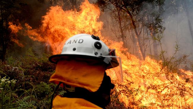 Dramatic language has been used to suggest that the devastation of last week is “unprecedented”, “apocalyptic”, “catastrophic”, and the result of the “worst bushfire conditions ever”. Picture: AAP/Jeremy Piper