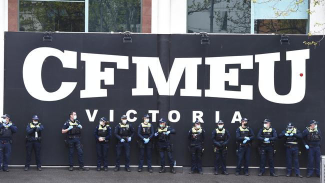 The Australian Building Construction Commission (ABCC) is taking court action against two CFMMEU members over alleged sexist abuse. Picture: NCA NewsWire / Andrew Henshaw