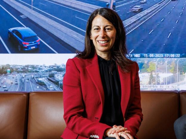 Transurban CEO Michelle Jablko and her predecessor Scott Charlton.Picture: Supplied