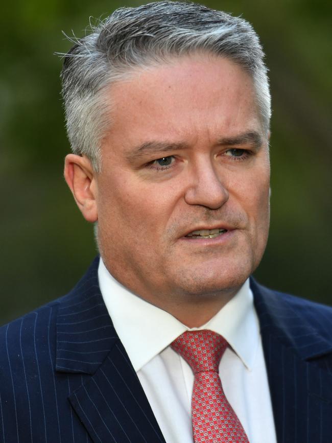 Mathias Cormann has lashed Labor as ‘unhelpful’. Picture: Mick Tsikas/AAP