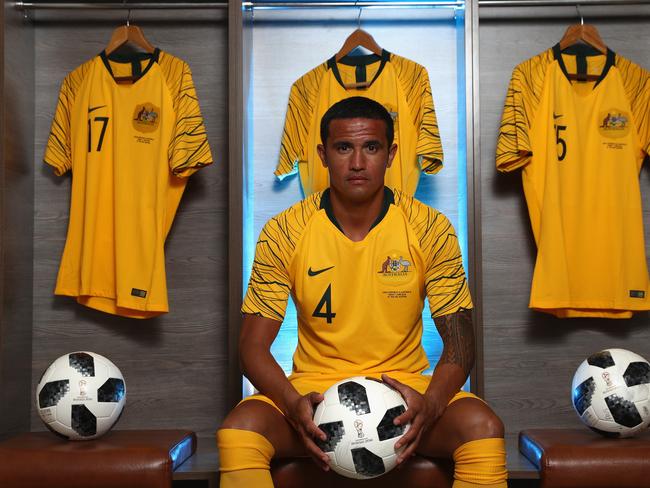 ANTALYA, TURKEY - MAY 28:  Tim Cahill of Australia poses during the Australian Socceroos Portrait Session at the Gloria Football Club on May 28, 2018 in Antalya, Turkey.  (Photo by Robert Cianflone/Getty Images)