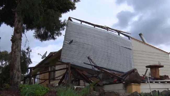 A tornado ripped through the Jones family home in Peel. Picture: TNV