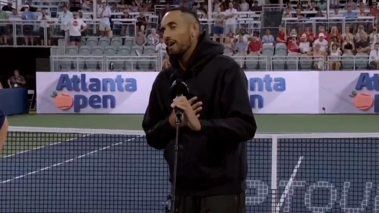 Nick Kyrgios pulled out of the Atlanta Open right before he was due to play. Picture: Supplied