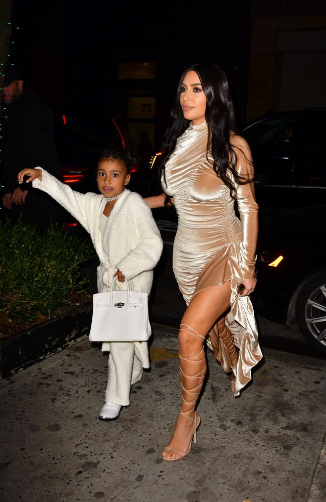 Kim with her oldest child North West. Picture: James Devaney/GC Images