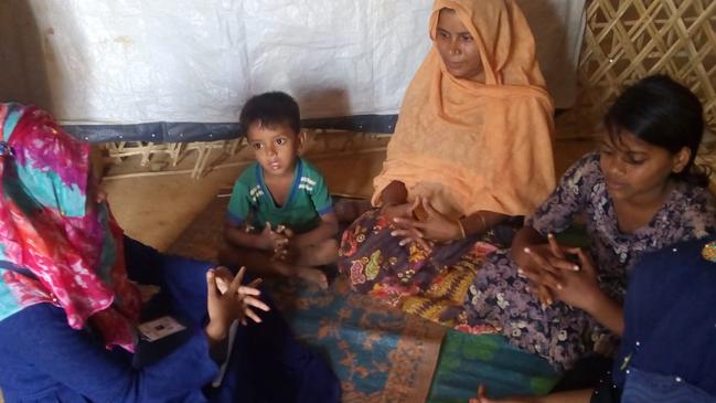 Since the outbreak of COVID-19, preventive measures have been taken to keep the refugee camp safe. Picture: Bangladesh Red Crescent Society