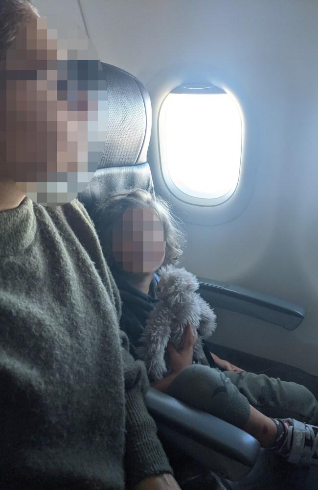 Emma's family was separated on both legs of their trip to Queensland. Picture: Supplied