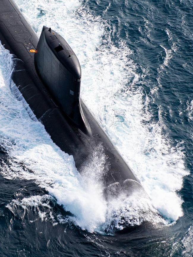 The French Suffren submarine, after passing sea trials. Picture: Naval Group