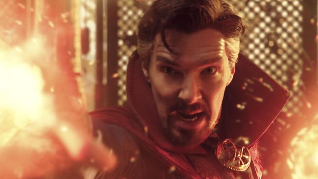 Benedict Cumberbatch as Dr. Stephen Strange in Doctor Strange in the Multiverse of Madness.