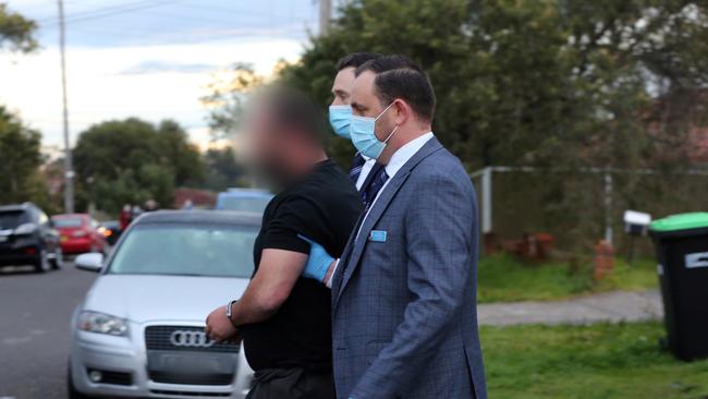 Pictured: Liverpool arrest, Two brothers with links to the Alameddine crime network have been arrested over last year’s murder of underworld figure Mejid Hamzy., Picture: NSW Police