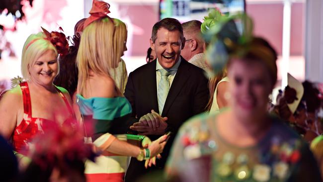 Chief Minister Michael Gunner, pictured at the Darwin Turf Club for Ladies Day in 2017, received a number of free tickets to VIP events. Picture: Michael Franchi