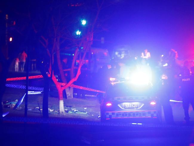 Emergency services pictured at a police shooting in Upper Mt Gravatt, Brisbane 5th of August 2020.  (Image/Josh Woning)