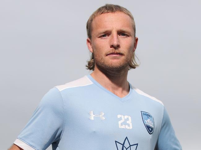 SYDNEY, AUSTRALIA - JULY 27: Rhyan Grant poses during a Sydney FC A-League media opportunity at Macquarie Uni on July 27, 2020 in Sydney, Australia. (Photo by Matt King/Getty Images)