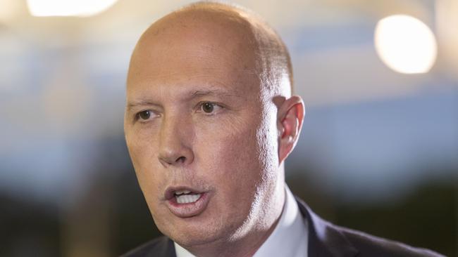 Minister for Home Affairs Peter Dutton. Picture: AAP