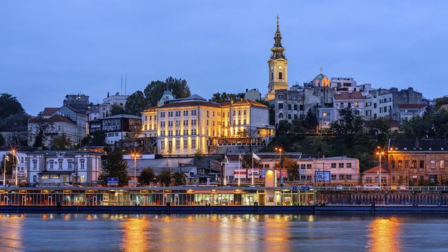 Panorama of Belgrade at night with river Sava Photo: iStock