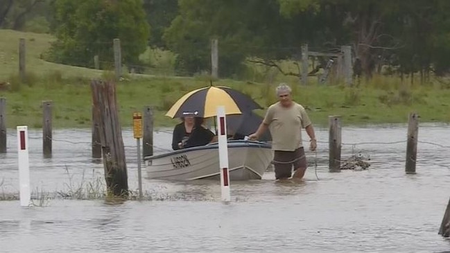 NSW SES conducted five flood rescues and received more than 700 calls for help. Picture: Nine News