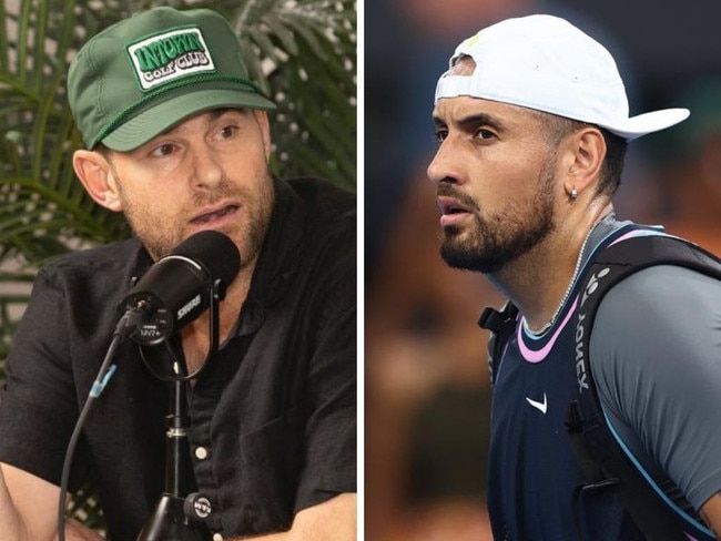 Andy Roddick is fed up with Nick Kyrgios. Photos: Instagram/Getty Images