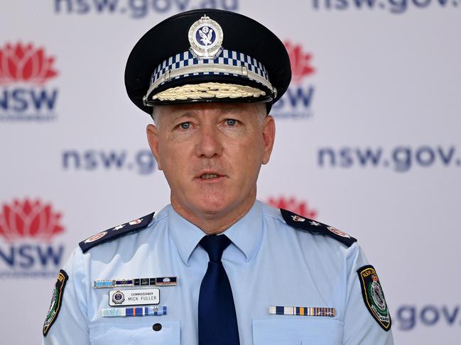 NSW Police Commissioner Mick Fuller. Picture: NCA NewsWire/Bianca De Marchi