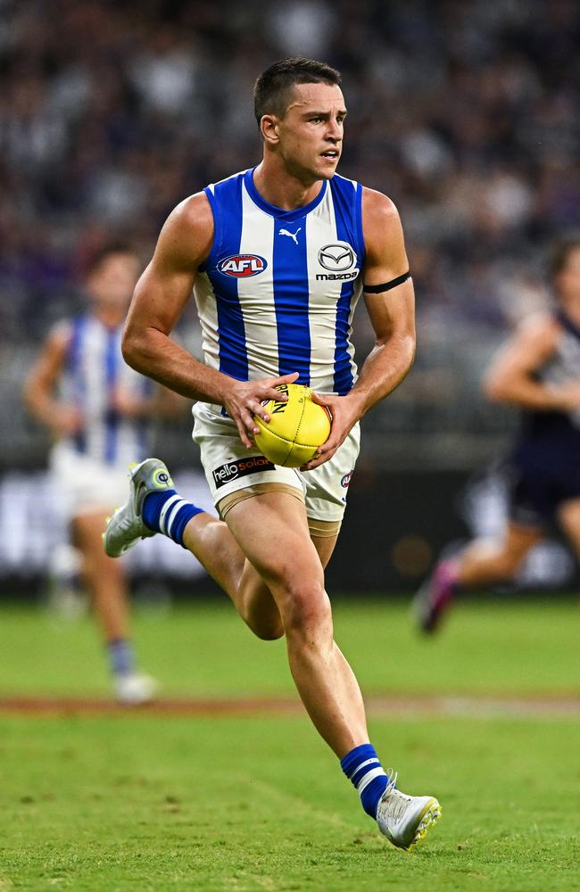 Luke Davies-Uniacke was lost for (appropriate) words after his team’s thrilling one-point win. Picture: Getty Images