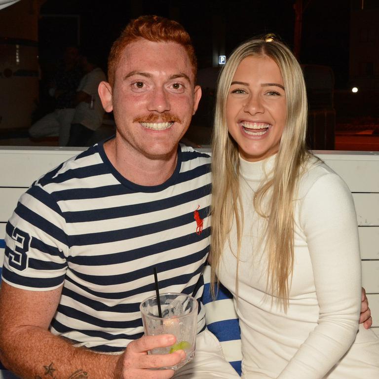 Joel Cox and Nikki Arnold at opening of Memory Lane, Broadbeach. Picture: Regina King.