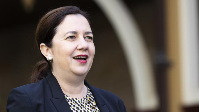 Premier Annastacia Palaszczuk is under pressure to release a coronavirus recovery road map for Queensland’s businesses. Picture: Attila Csaszar