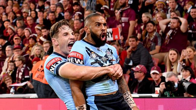 Addo-Carr wants to win back his Origin jersey. Picture: Bradley Kanaris/Getty Images