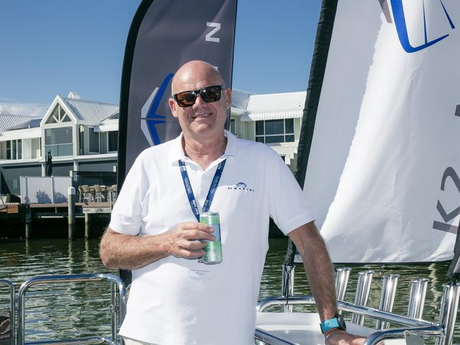 Kelvin Kay at the Sanctuary Cove Boat Show. Picture: Glenn Campbell