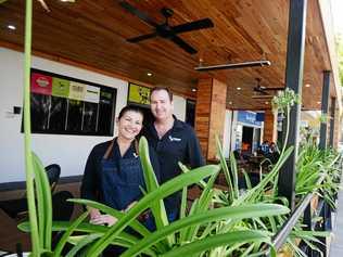 Giddy Goat owners at the time Karl and Georgina Schamburg after the renovations in 2016. Picture: Allan Reinikka ROK270116agiddy1