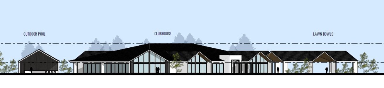 Renders by Jared Poole Design for the main clubhouse at the Rockhampton Living Gems facility.