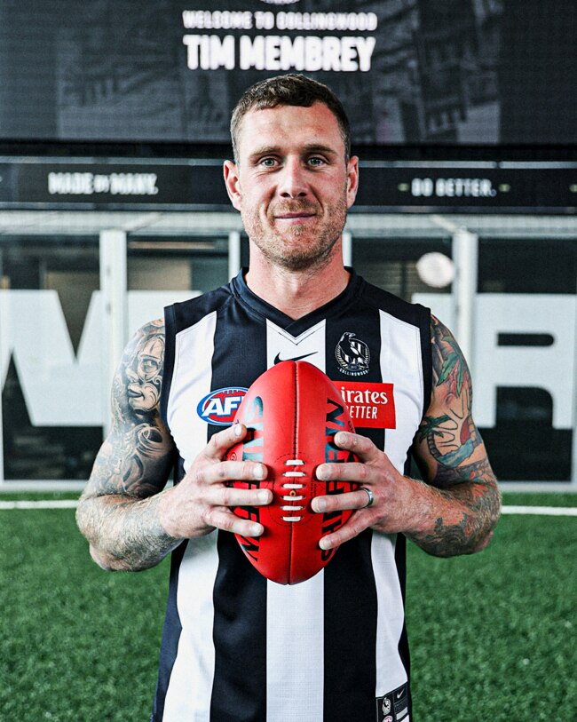 Membrey joins Collingwood after booting 293 goals in 179 games for Sydney and St Kilda. He was the Saints’ leading goalkicker in 2016-17 and 2019. Picture: Collingwood FC