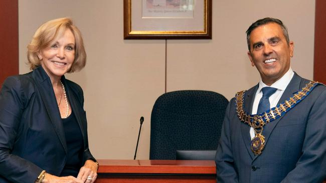 Sutherland Shire mayor Carmelo Pesce and deputy mayor Carol Provan will now run as independents after being dumped by the Liberal Party. Picture: Supplied