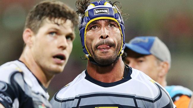 It was a tough night at the office for Johnathan Thurston.