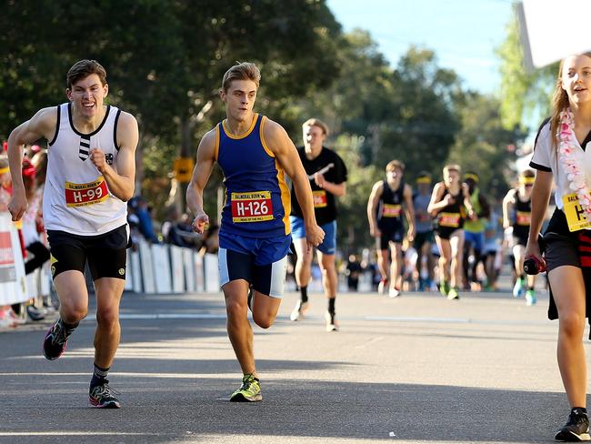 The Balmoral Burn race started with around 500 competitors. Now there are thousands of runners.