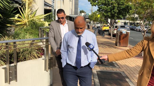 Ashraf Mohamed Hanafy leaves Southport Magistrates Court this morning.