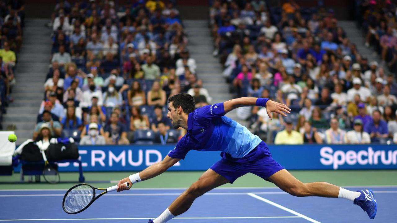 Novak Djokovic is out to continue his Grand Slam run on Thursday in his quarter-final against Wimbledon runner-up Matteo Berrettini. Photo: AFP