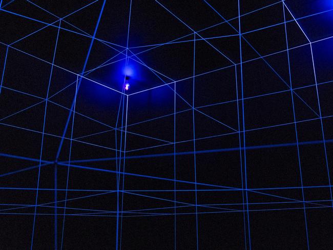 Artist Gianni Colombo’s <i>Spazio Elastico, Elastic Space</i>, one of the works at Mona’s new exhibition <i>ZERO</i>.