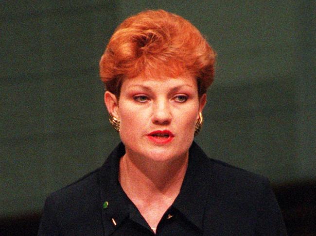 10 sept 1996 - Pauline Hanson, the Independent for Oxley, delivers her maiden speech in the House of Reps today, PicMichael/Jones headshot