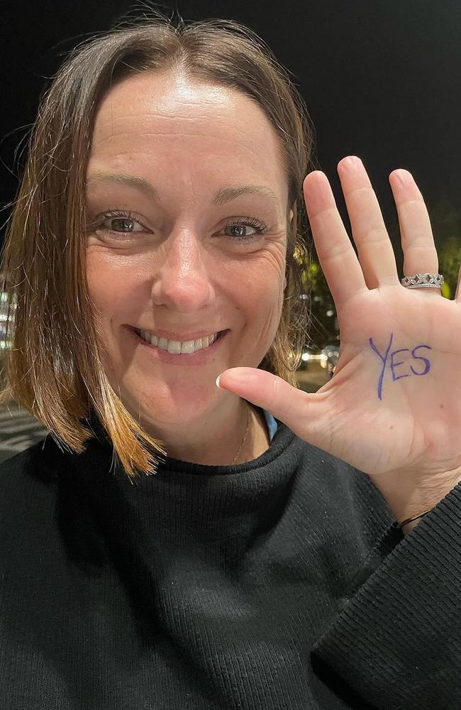 Celeste Barber was a vocal proponent of the Yes vote. Source: Instagram