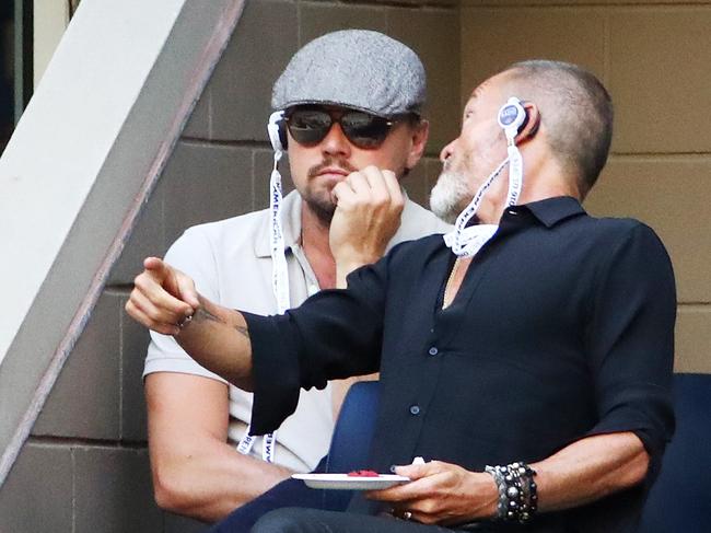 Leonardo DiCaprio attends the Men’s Singles Final Match between Novak Djokovic of Serbia and Stan Wawrinka of Switzerland on Day Fourteen of the 2016 US Open at the USTA Billie Jean King National Tennis Center on September 11, 2016. Picture: Getty