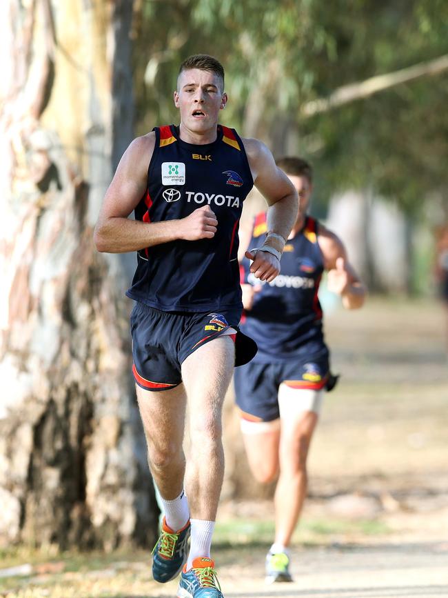 He confided in Phil Walsh after his freak accident with Brent Reilly. Picture: Sarah Reed