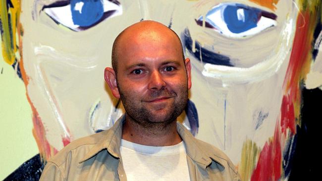 Death seems to have been a regular theme for artist Adam Cullen. Picture: Nathan Edwards