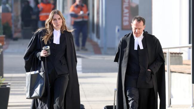 Ms Patterson’s defence is being lead by barristers Colin Mandy SC and Sophie Stafford. Picture: NewsWire/ David Crosling