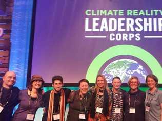 CLIMATE LEADERS: Sarah Wood (fifth from left) and fellow delegates to the Climate Reality Project. Picture: CONTRIBUTED