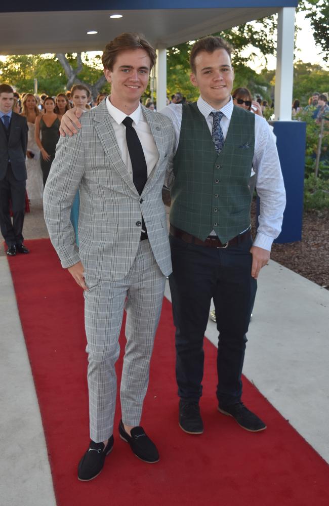 William Bartsch and Ethan Belton at the Mountain Creek State High School formal on November 18, 2022. Picture: Sam Turner