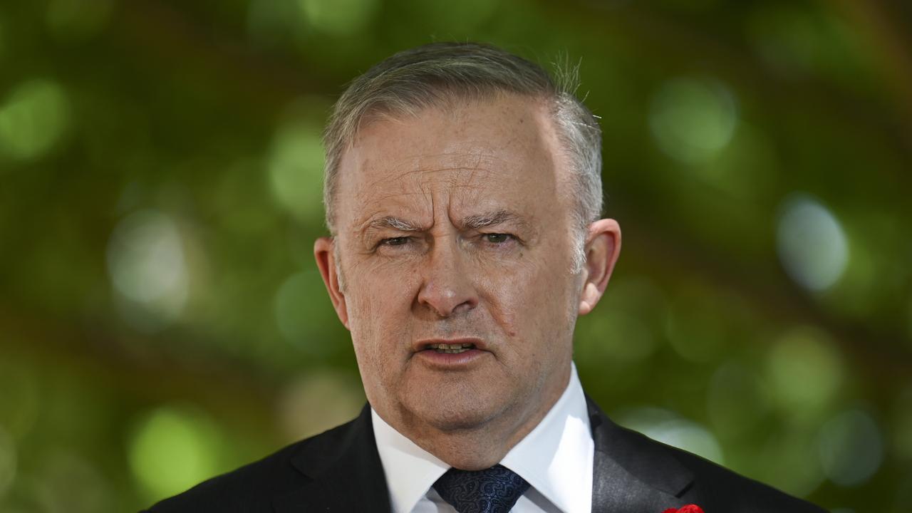 Prime Minister Anthony Albanese faces growing fury over the cost of living and Labor’s response to the Israel-Gaza conflict. Picture: NCA NewsWire / Martin Ollman