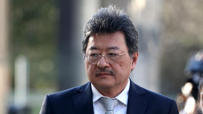 TPG executive chairman David Teoh leaves Federal Court in Melbourne. Picture: David Geraghty.